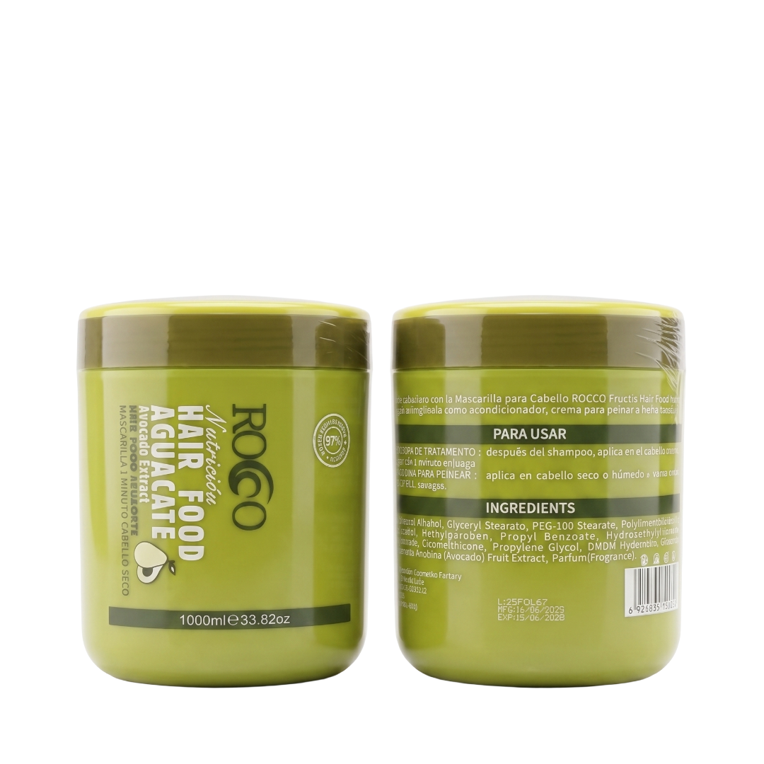 Mascarilla Capilar ROCCO Hair Food Nutrición Aguacate 1000ml